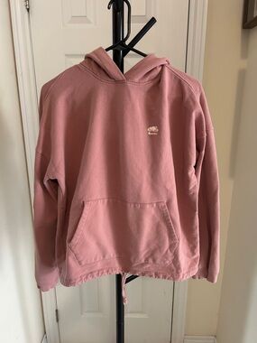 Roots Rose Pink Hoodie with Small Logo